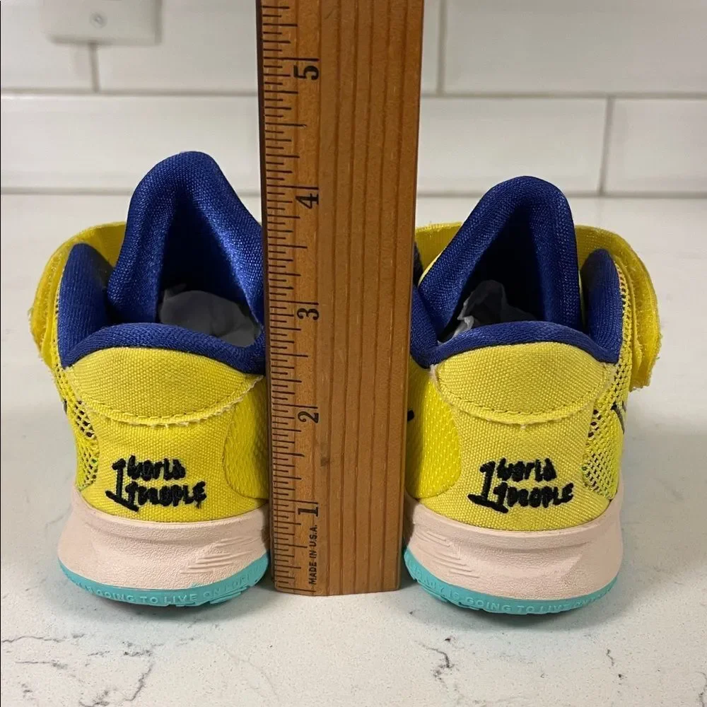 2021 Nike Kyrie 7 TD '1 World 1 People' CT4980 700 Size 8C Yellow Strike
